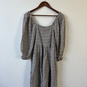 Rylee + Cru Gray Long Sleeve Dress